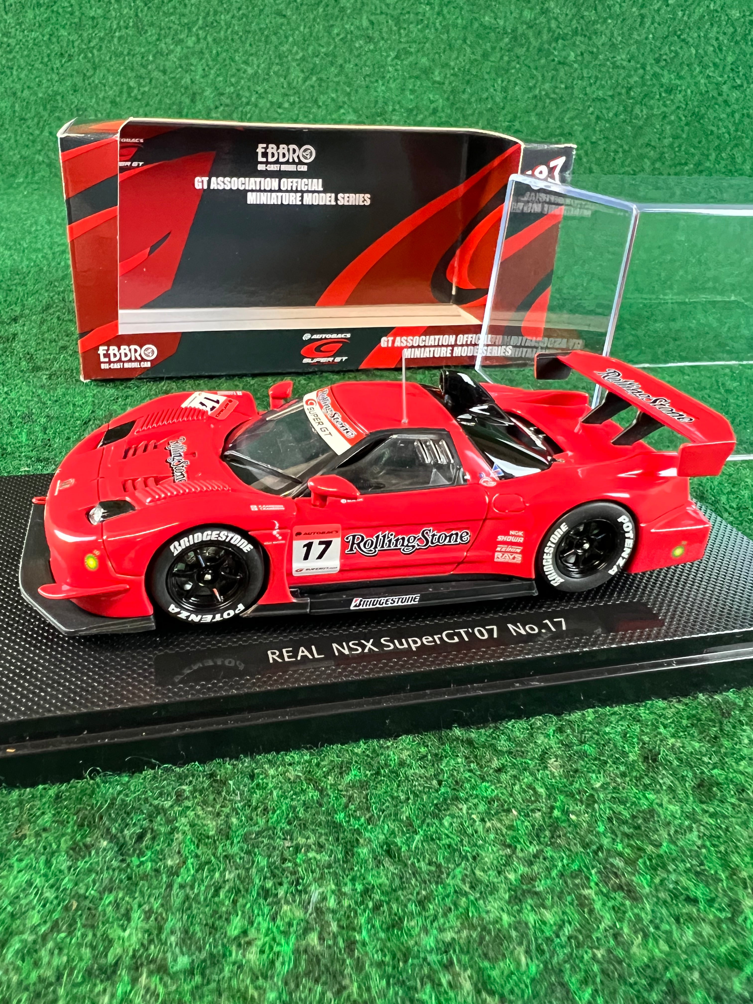 EBBRO - SuperGT 2007 REAL Rolling Stone Honda NSX 1/43 Scale