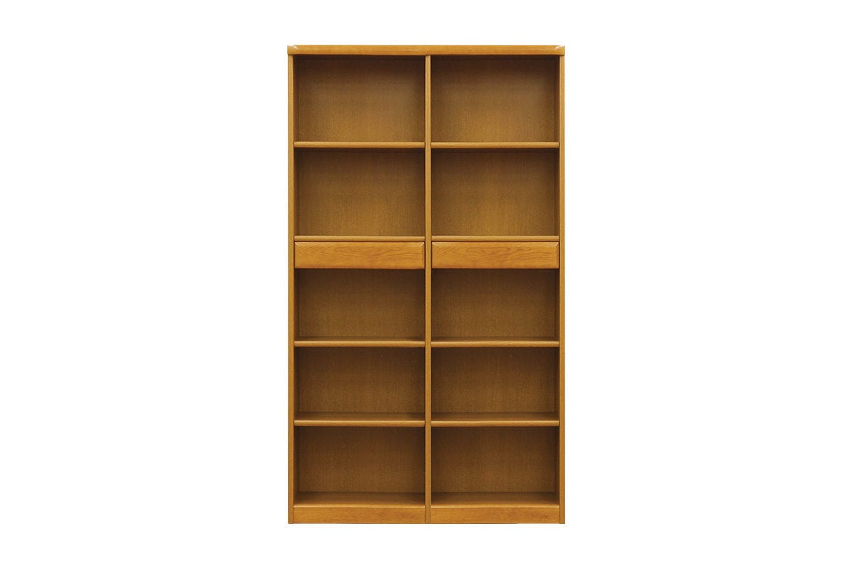 浜本工芸】 書棚A No.3600A 幅105cm ナラ材 国産家具 | Ohkawa ONLINE