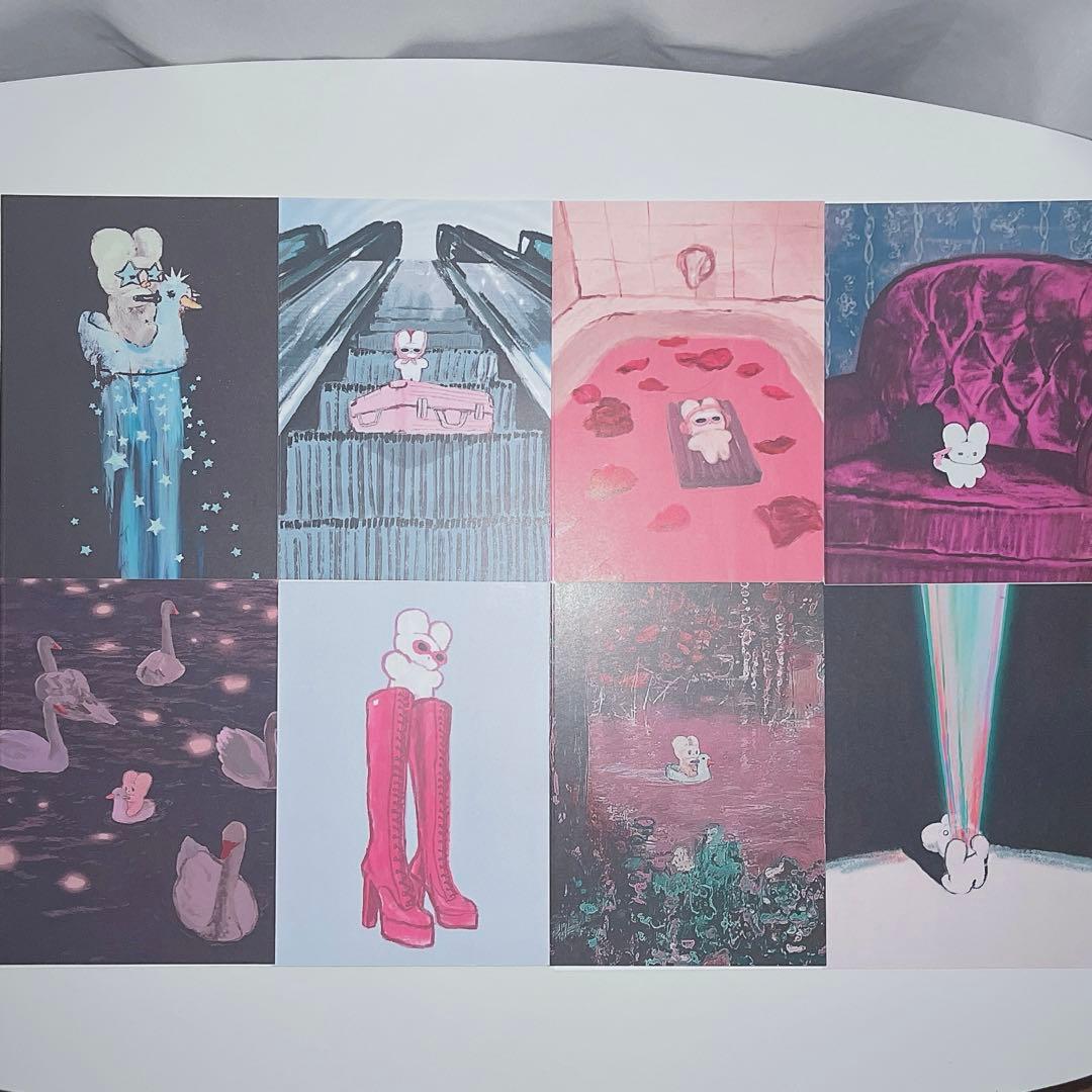 激レア　beco+81 ポストカード　8種　しりみみうさぎ　アートカード　複製画 世界中から”かわいい”の声！次世代キャラクターの決定版 “しりみみ
